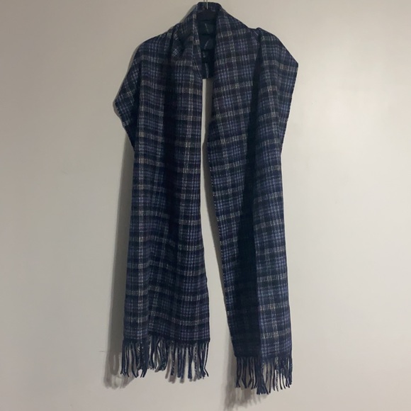 Club Monaco Long Windowpane Scarf - Picture 2 of 7